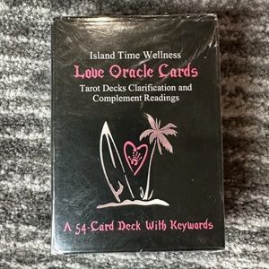 Love Oracle Card Deck 54 Island Time Wellness Fortune Telling Game black Box New